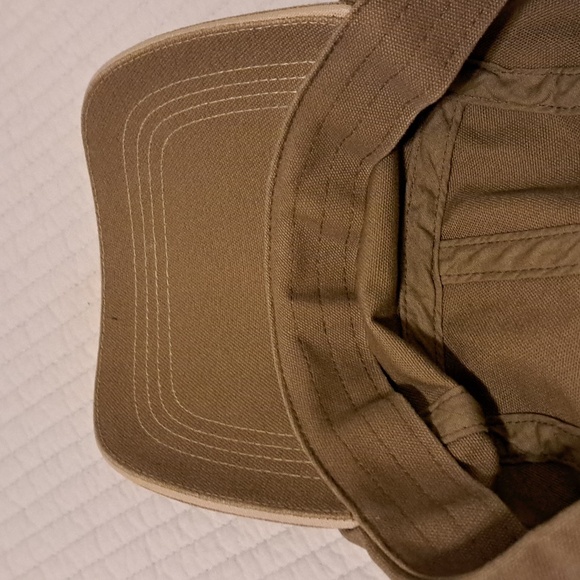 LL Bean 100% Cotton Canvas Cap, Old School Sporting Style, Khaki/Green, NWOT - Picture 7 of 10